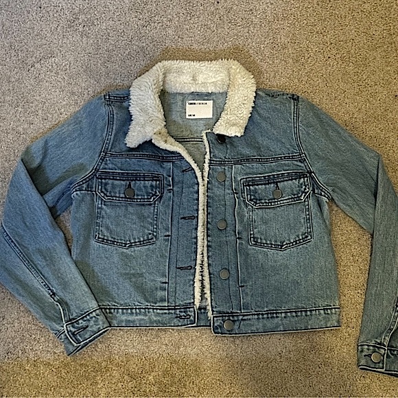 ASOS denim sherpa fleece collar jacket - Picture 5 of 12